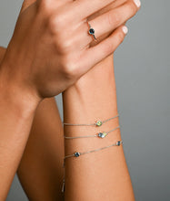 Load image into Gallery viewer, Gemstone Tripple Cluster Bracelet
