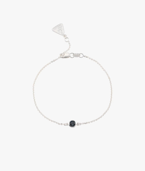 Round London Blue Topaz & Cz Bracelet