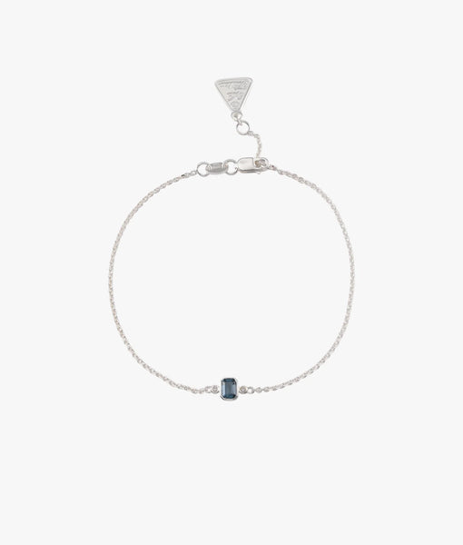 Emerald Cut London Blue Topaz Bracelet