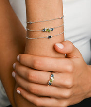Load image into Gallery viewer, Emerald Cut London Blue Topaz Bracelet
