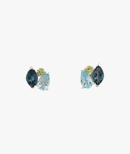 Load image into Gallery viewer, Gemstone Tripple Cluster Earrings
