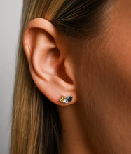 Load image into Gallery viewer, Gemstone Tripple Cluster Earrings
