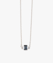 Load image into Gallery viewer, Emerald Cut London Blue Topaz Necklace
