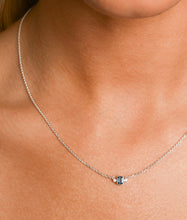 Load image into Gallery viewer, Emerald Cut London Blue Topaz Necklace
