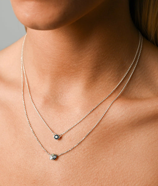 Gemstone Tripple Cluster Necklace II