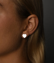 Load image into Gallery viewer, Von Treskow 10mm Heart Stud Earrings.
