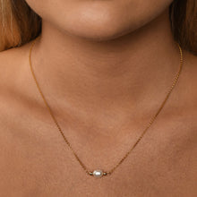 Load image into Gallery viewer, Belcher Necklace with Oval Pearl
