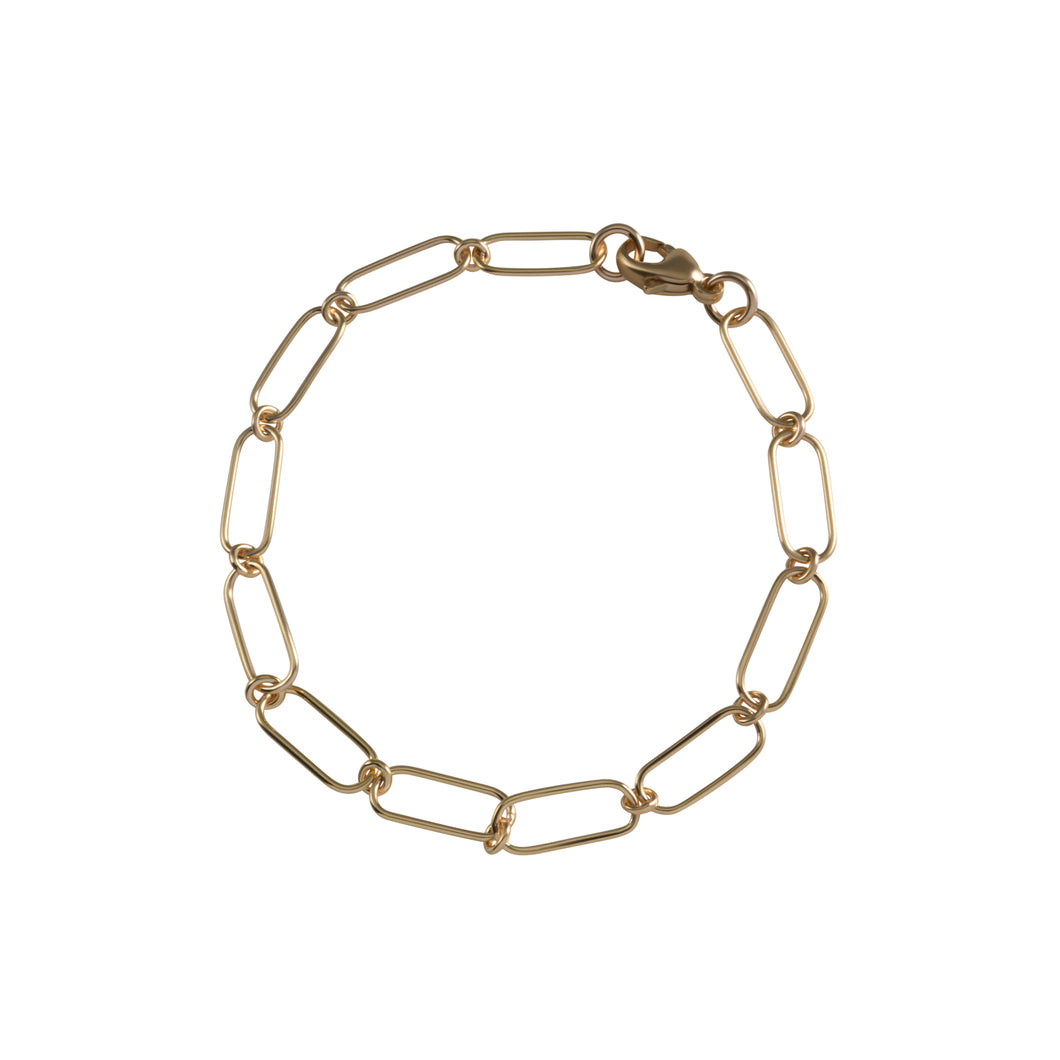 Gold Open Link Bracelet