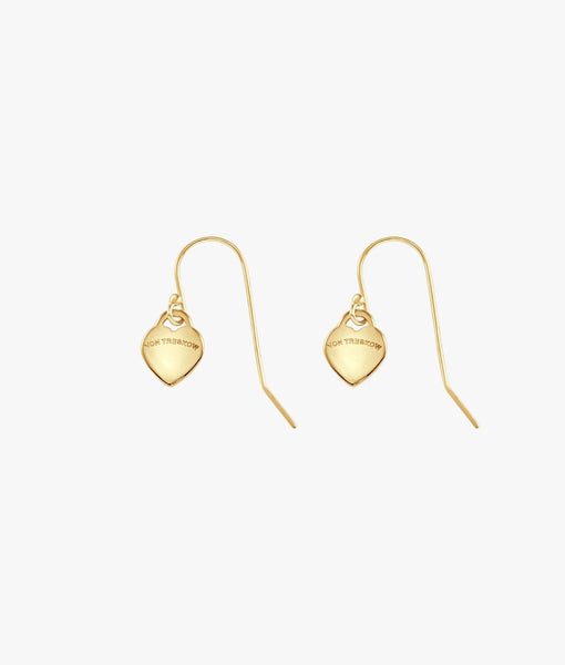 Mini Von Treskow Heart Drop Earrings