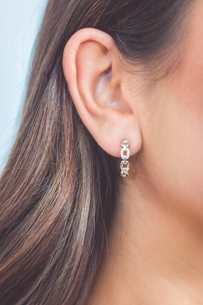 Georgini Diamond Links Earrings