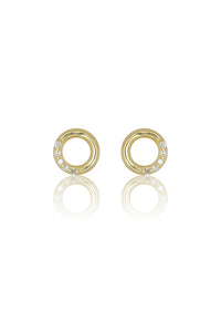 Georgini Diamond Circle Earrings