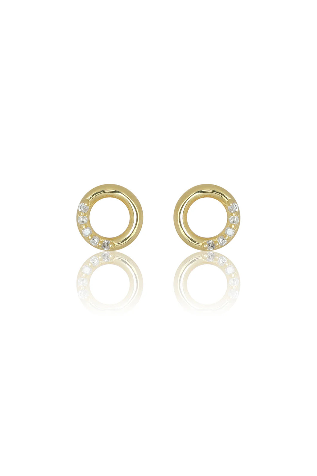 Georgini Diamond Circle Earrings