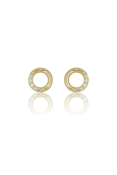 Georgini Diamond Circle Earrings