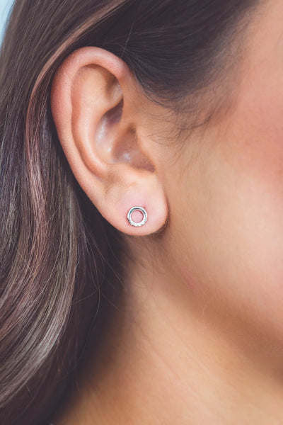 Georgini Diamond Circle Earrings