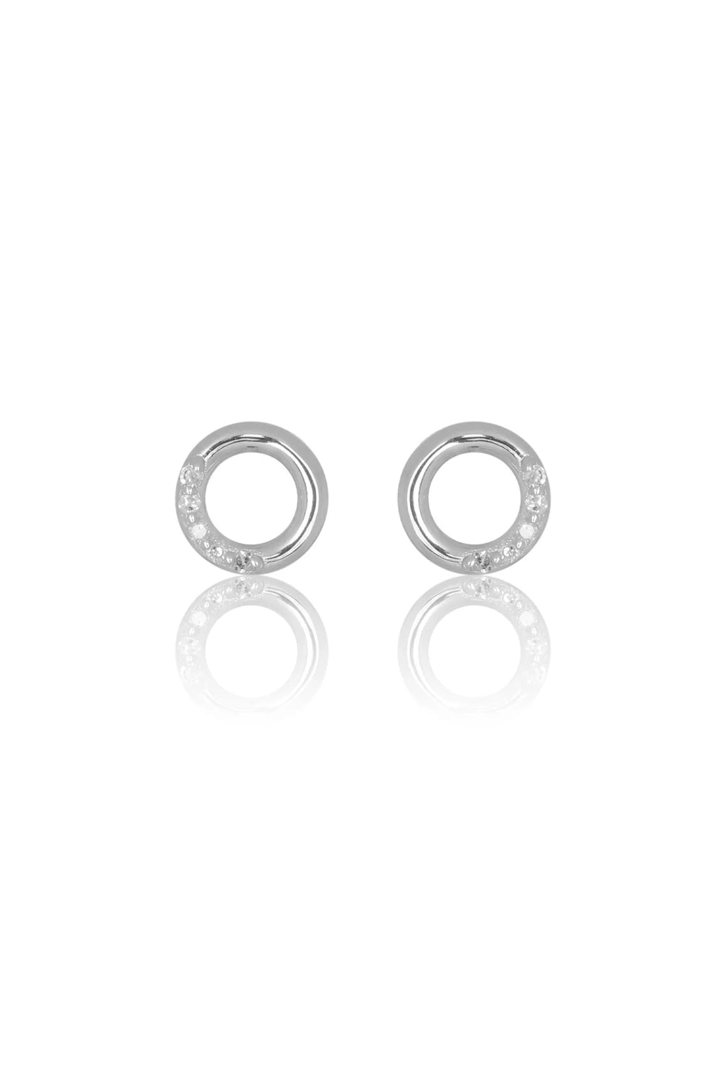 Georgini Diamond Circle Earrings