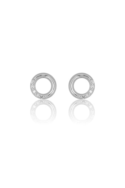Georgini Diamond Circle Earrings