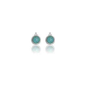 Georgini Diamond & Turquoise Earrings