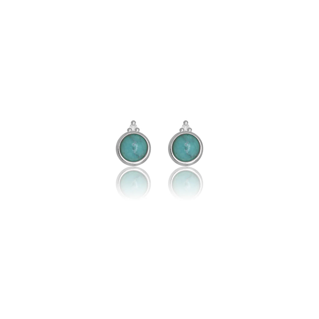 Georgini Diamond & Turquoise Earrings
