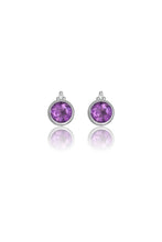 Load image into Gallery viewer, Georgini Diamond &amp; Amethyst Earrings
