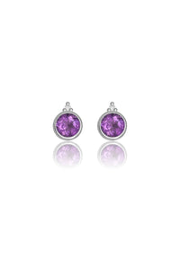 Georgini Diamond & Amethyst Earrings