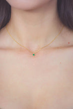 Load image into Gallery viewer, Georgini Diamond &amp; Green Agate Necklace
