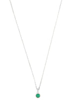 Load image into Gallery viewer, Georgini Diamond &amp; Green Agate Necklace
