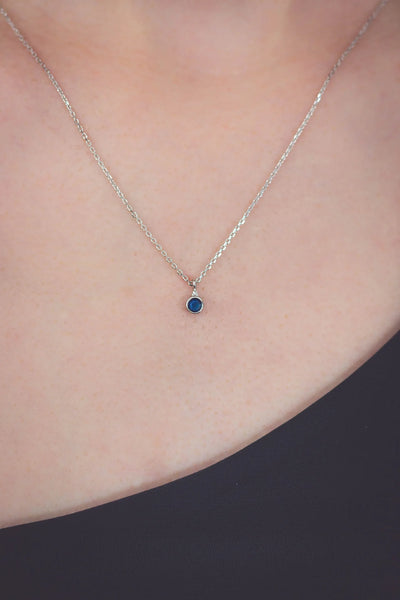 Georgini Diamond & Sapphire Necklace