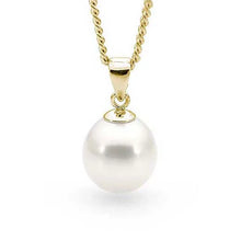 Load image into Gallery viewer, Gold Moon Pearl Pendant
