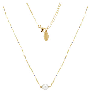 Gold Red Carpet Globe Pearl Necklace