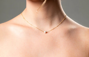 Gold Red Carpet Globe Pearl Necklace