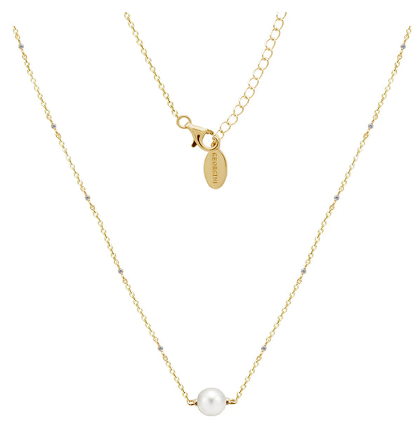 Gold Red Carpet Globe Pearl Necklace