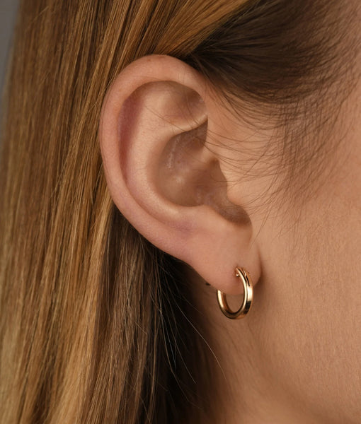 Gold Filled 13mm Hoop Earrings