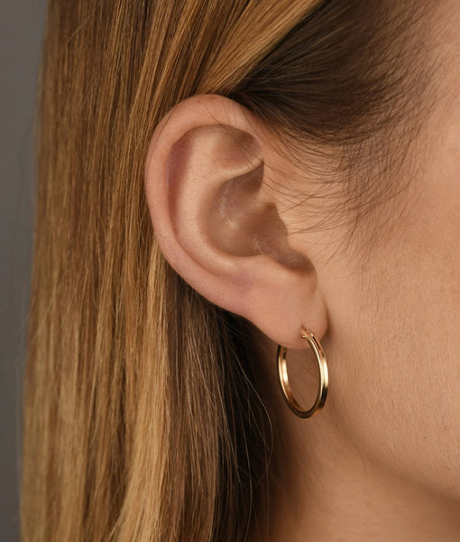 Gold Filled 15mm Hoop Earrings