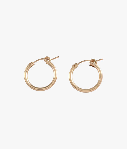 Gold Filled 19mm Hoop Earrings