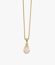 Load image into Gallery viewer, Gold Pear Moonstone Necklace
