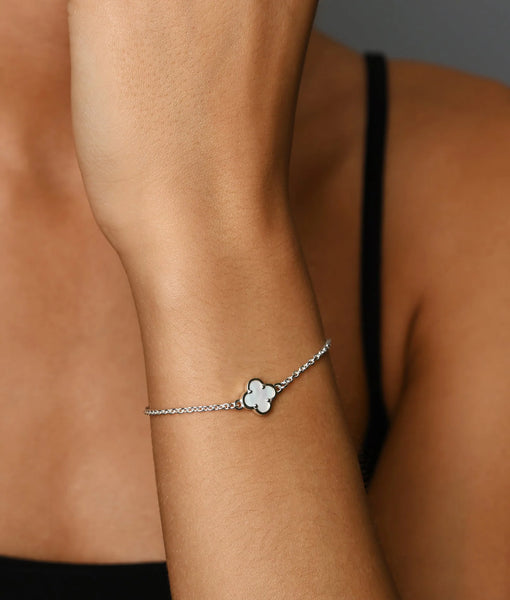 Petite Clover Mother Of Pearl Bracelet