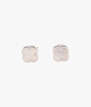Load image into Gallery viewer, Mother Of Pearl Petite Clover Earrings
