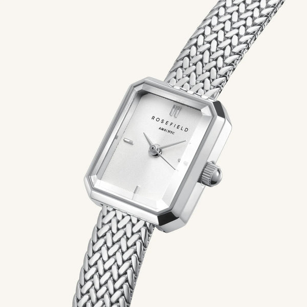Mini Octagon Silver Watch