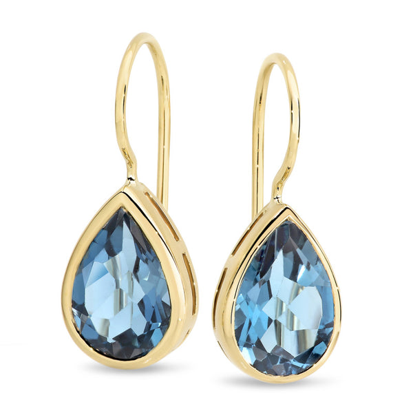 London Blue Topaz Drop Earrings