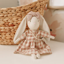 Load image into Gallery viewer, Mini Sofia Bunny 27cm Rose Check
