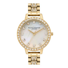 Load image into Gallery viewer, Treasure Mother Of Pearl White &amp; Gold Bracelet Watch
