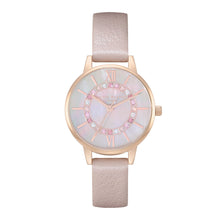 Load image into Gallery viewer, Wonderland Rose Gold &amp; Pink Leather Strap Watch
