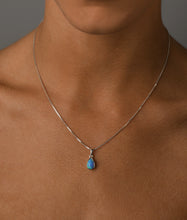 Load image into Gallery viewer, Blue Pear Czelline Opal Necklace
