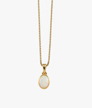 Load image into Gallery viewer, White Oval Czelline Opal Necklace
