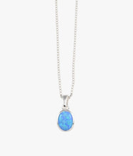 Load image into Gallery viewer, Blue Oval Czelline Opal Necklace
