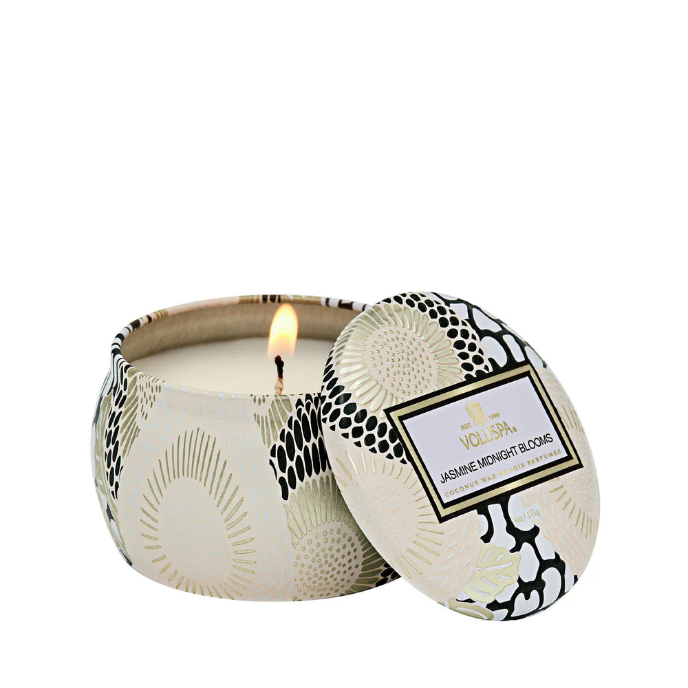 Voluspa Jasmine Midnight Blooms Decorative Candle
