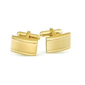 Men's Gold Matte Cufflinks