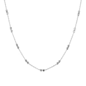 Double Cube Bead & Chain Necklace