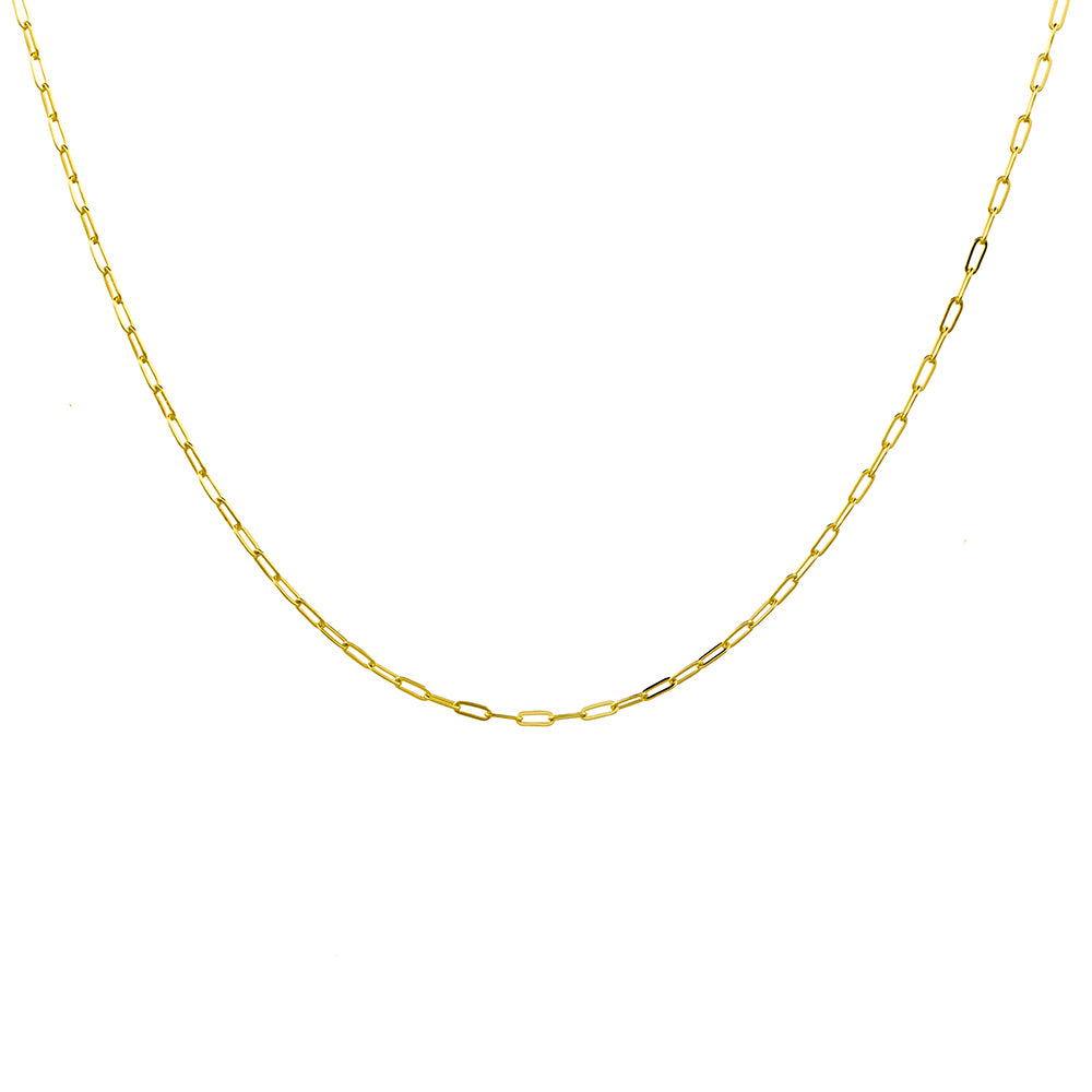 Gold Petite Paperclip Necklace