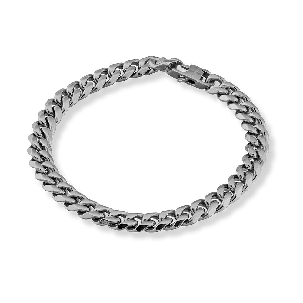 Stainless Steel Men’s Cuban Link Bracelet